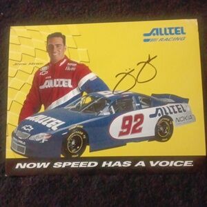 2000 Jimmie Johnson Busch Series Autographed Post Card